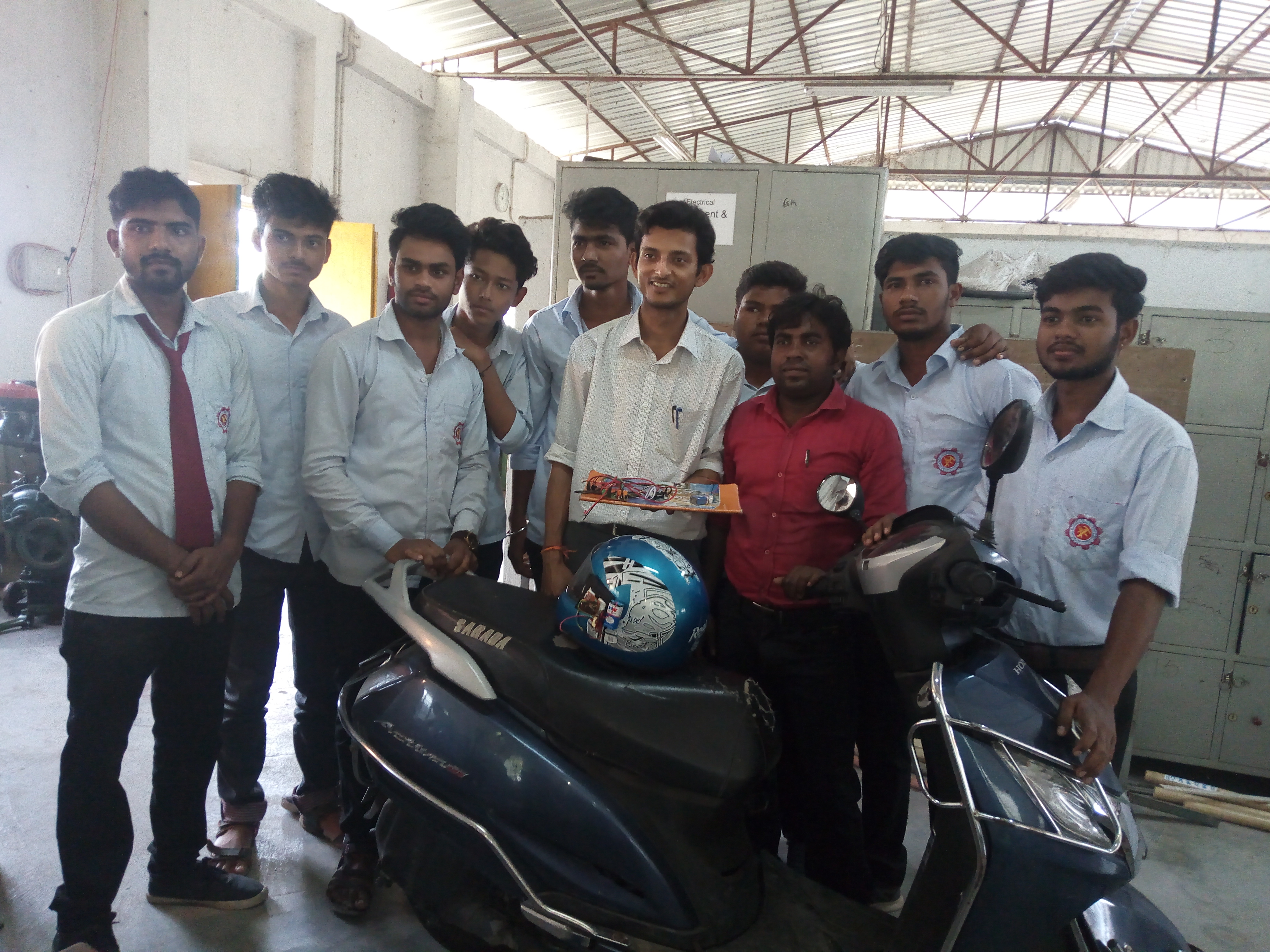 SAFETY HELMET MADE BY STUDENTS